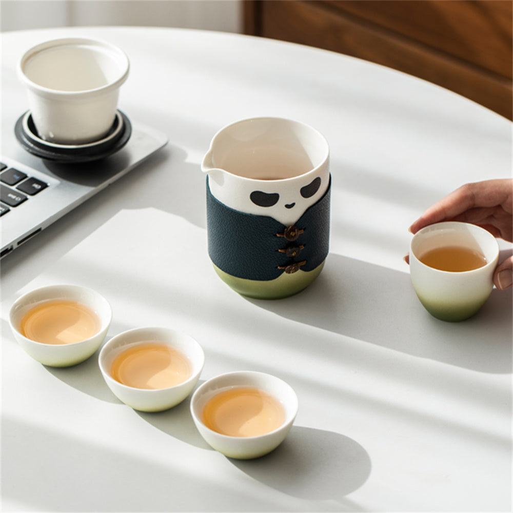 Panda Hero Travel Tea Set