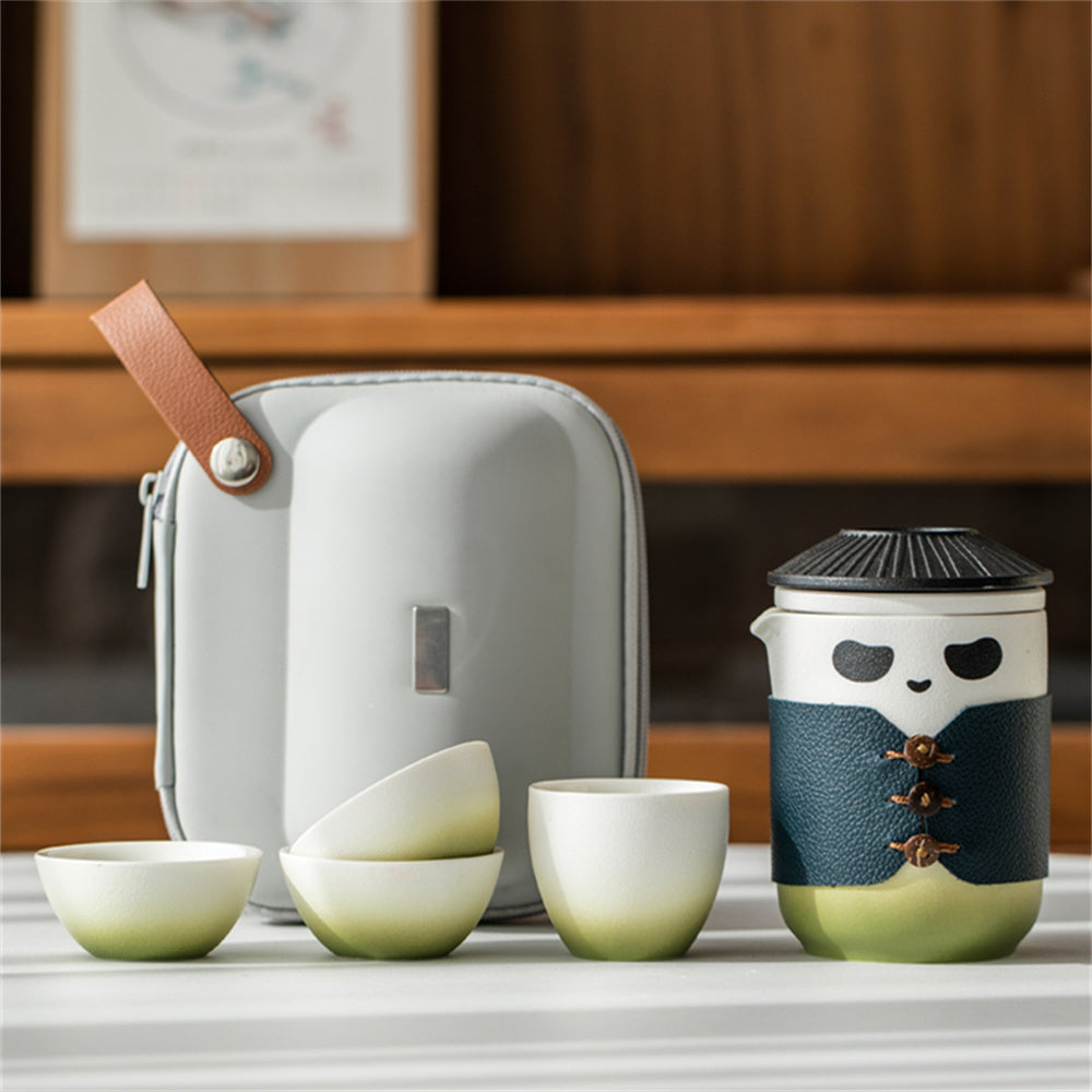 Panda Hero Travel Tea Set