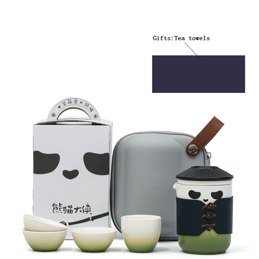 Panda Hero Travel Tea Set