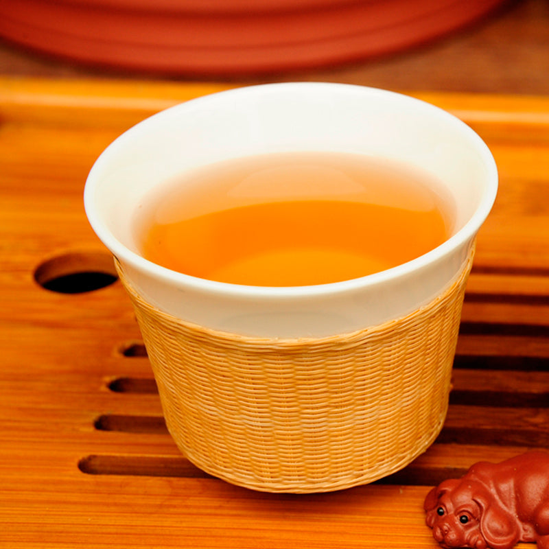 Bamboo white porcelain cup