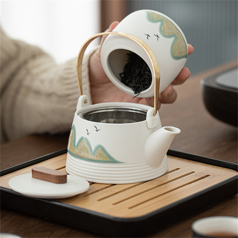 Geese Flying South Travel Tea Set