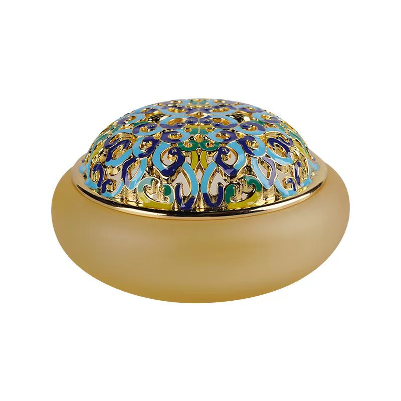 Cloisonne Gilt Ancient Glass Incense Burner