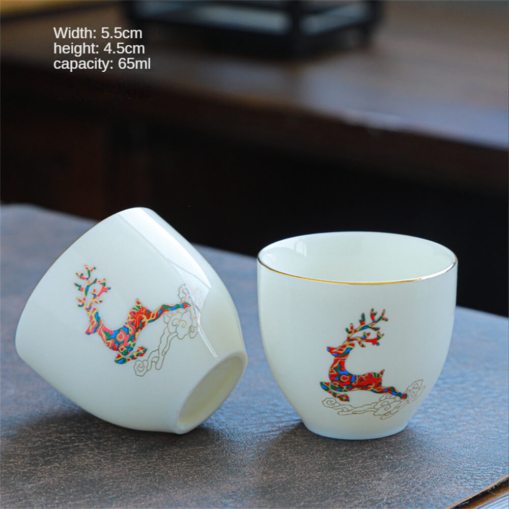 Dehua White Porcelain Suet Jade Porcelain Individual