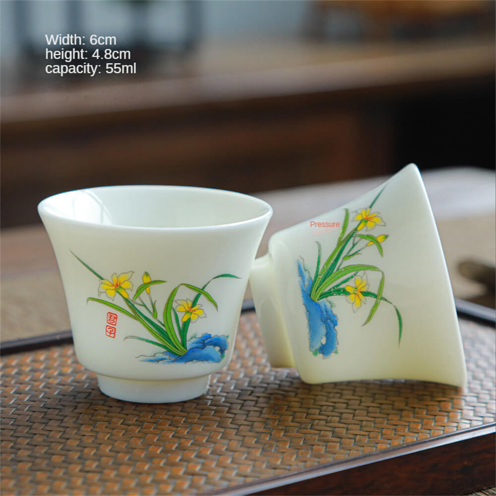 Dehua White Porcelain Suet Jade Porcelain Individual
