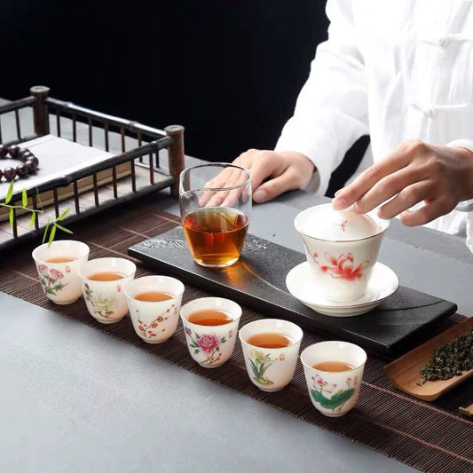 Drink Kung Fu Tea With A Set Of Exquisite Kung Fu Tea Sets That Complement Each Other!（B）