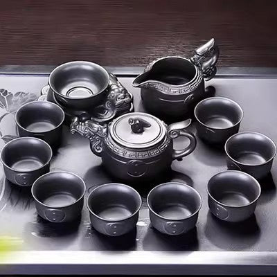 Longteng Taichi Purple Clay Tea Set