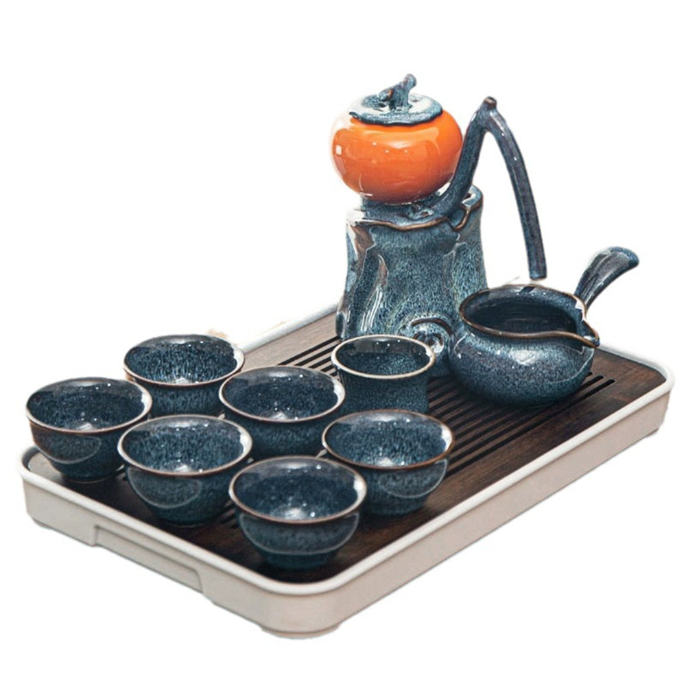 Kiln Transformation Persimmon Automatic Tea Set