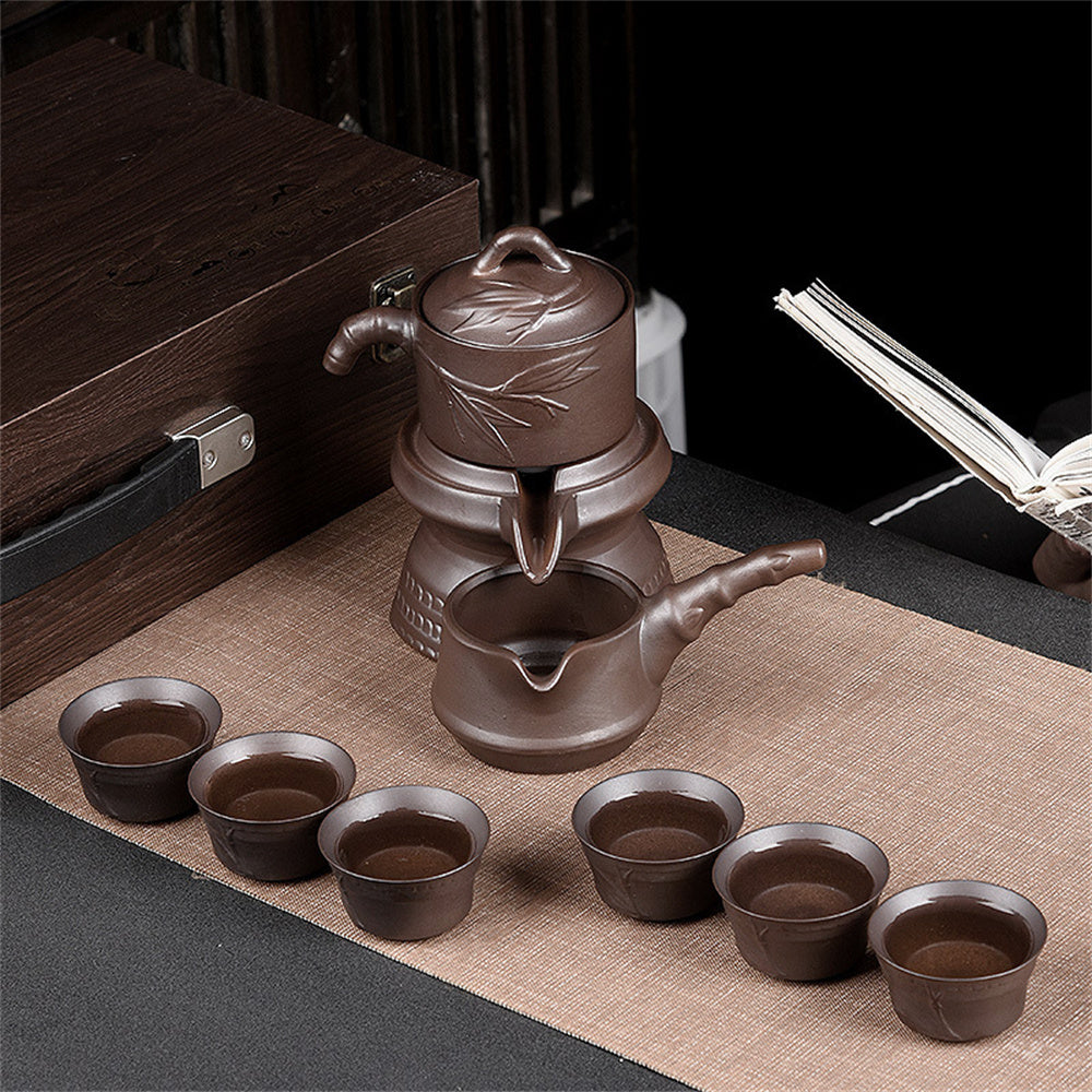 Bamboo Automatic Tea Set Gift Box Set