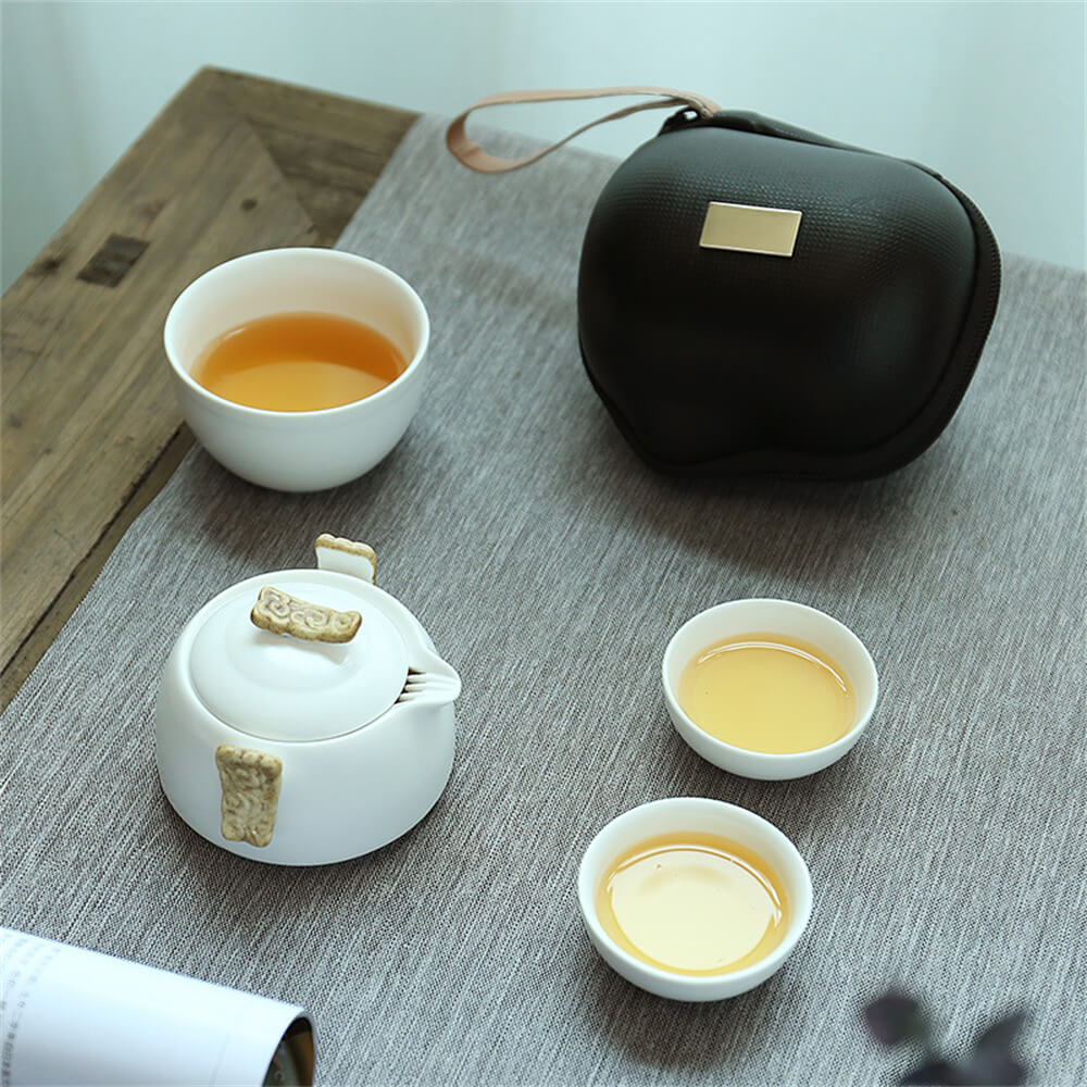 Modern Simple Duck Mouth Pot Travel Tea Set