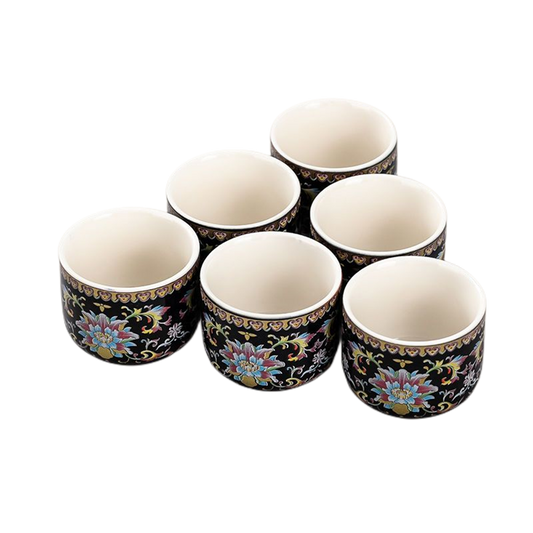 Enamel Wisteria Flower Cup