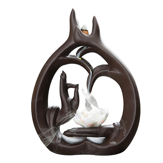 Purple sand citron reverse-flow incense burner