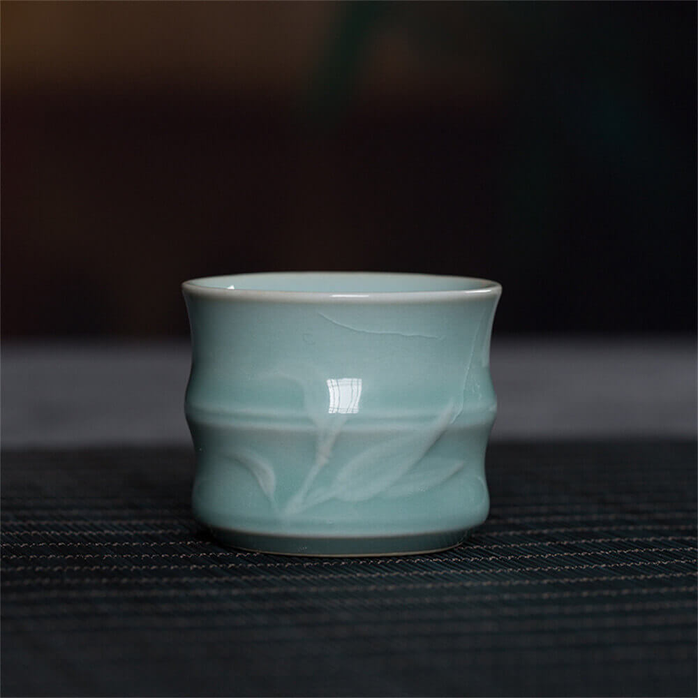 Longquan Celadon Bamboo Sample Tea Cup