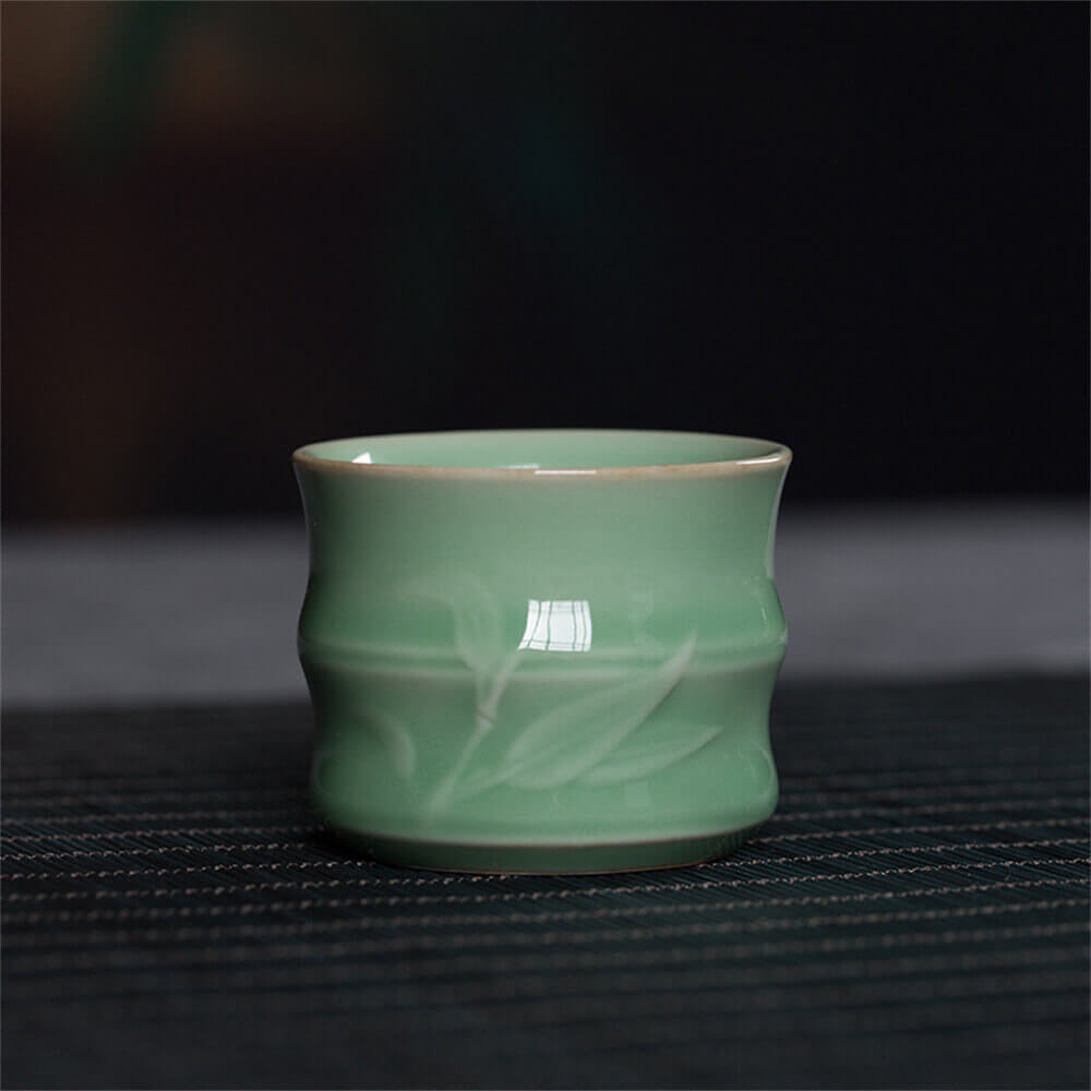 Longquan Celadon Bamboo Sample Tea Cup