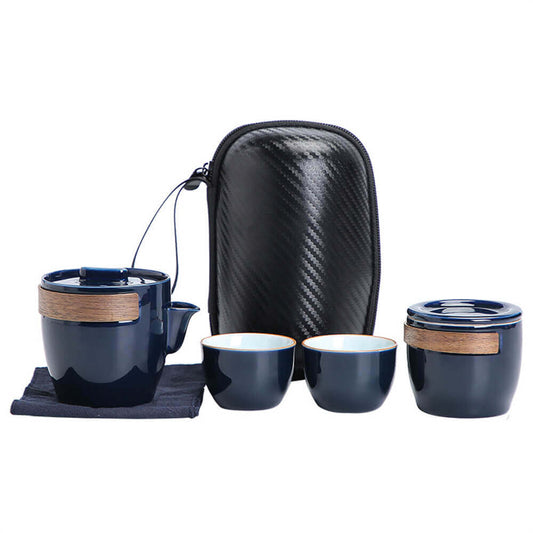 luxury travel tea set