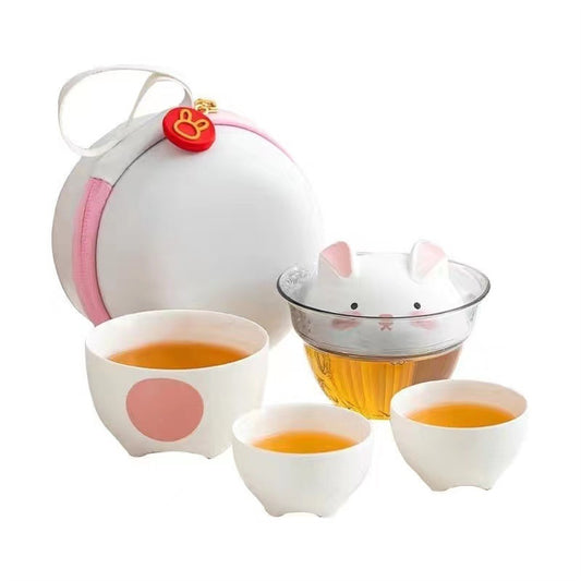 Lucky Rabbit Travel Tea Set