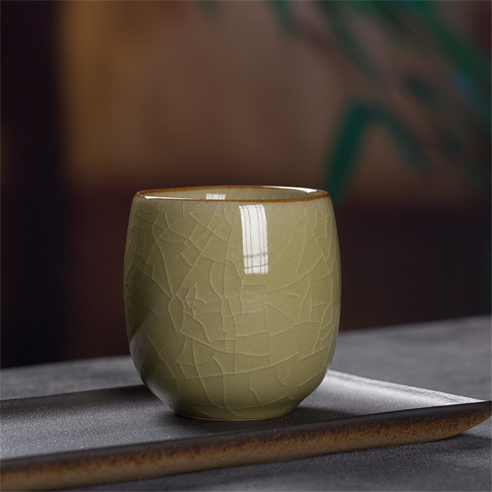 Sample Tea Cup of Longquan Celadon Elder Brother Kiln