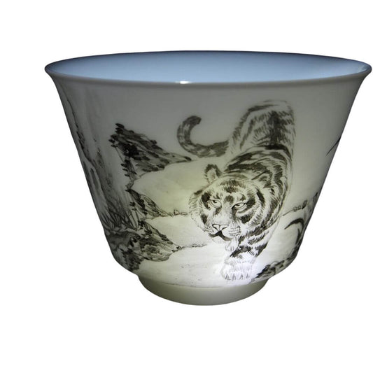 Fencai Tiger Tianbai Porcelain Teacup