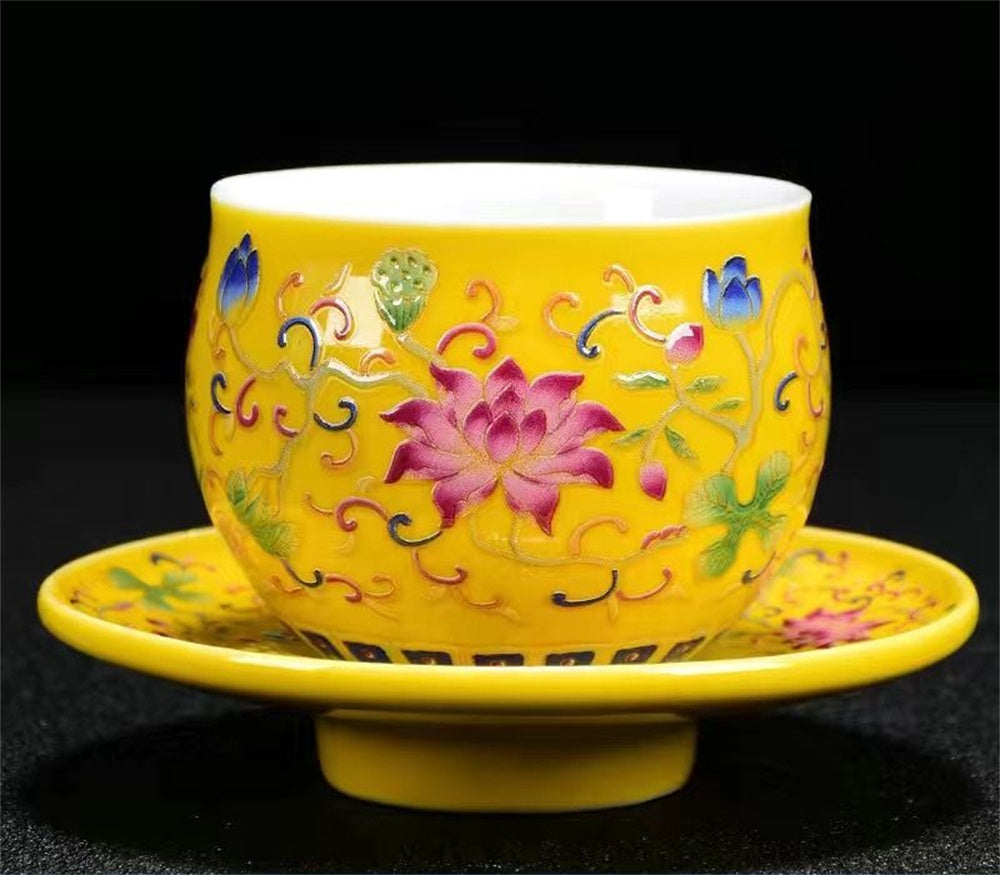Enamel Cup for Tasting Tea