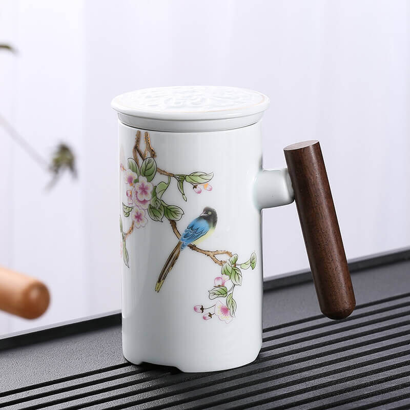 Chinese style mug with filter