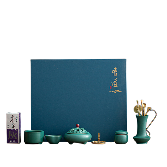 Peacock Green Incense Set