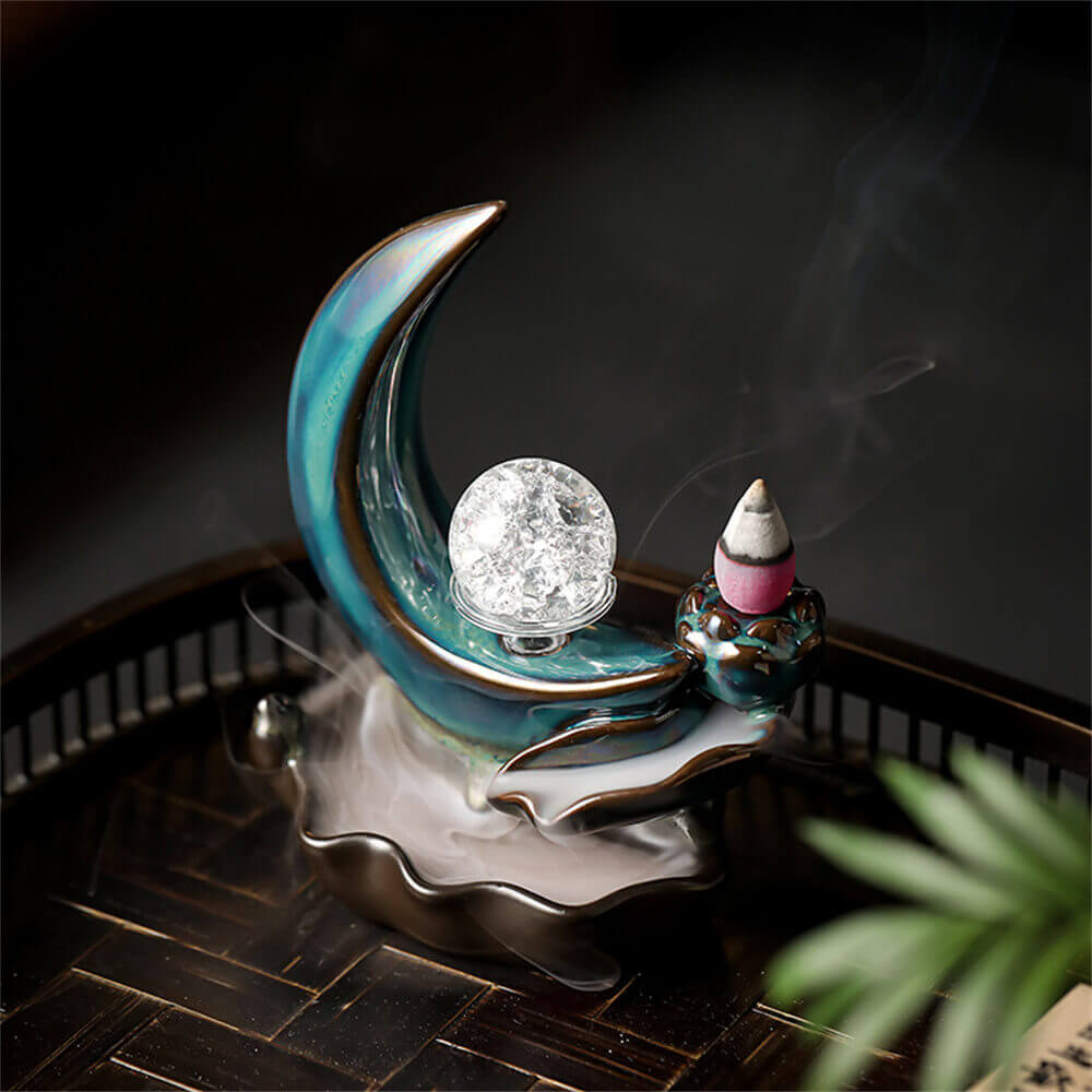 Moon Backward Incense Burner
