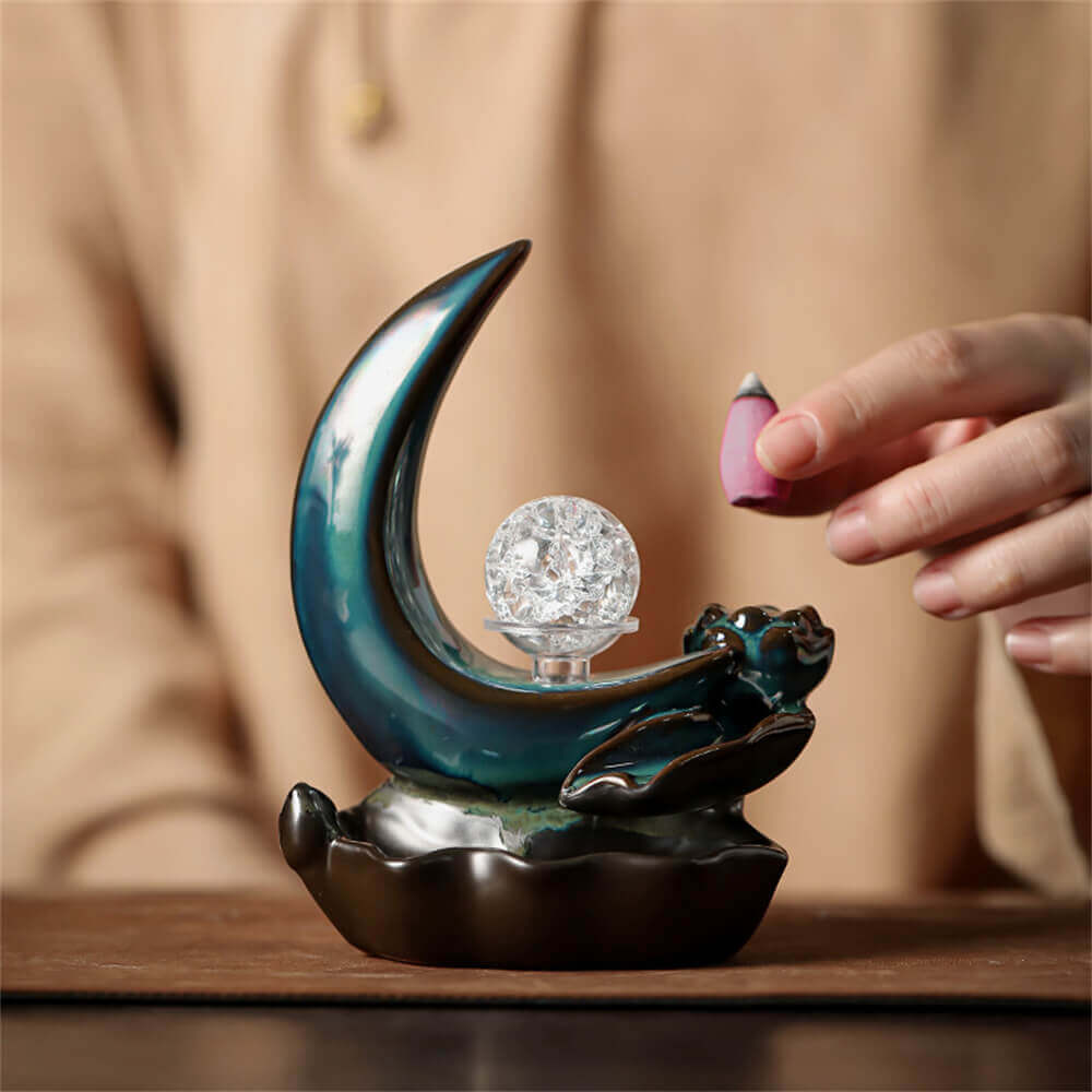 Moon Backward Incense Burner