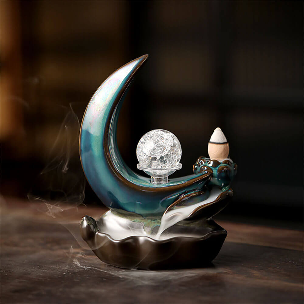 Moon Backward Incense Burner