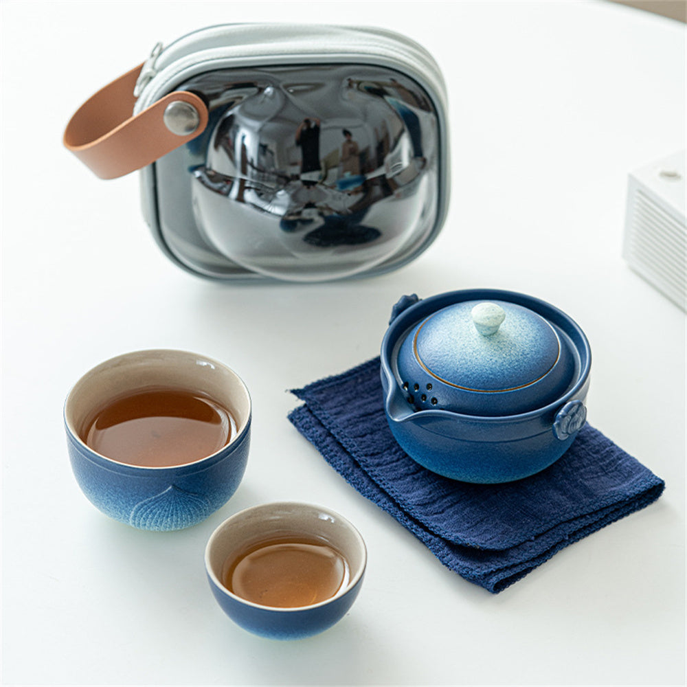 Lotus Pond Moonlight Travel Tea Set