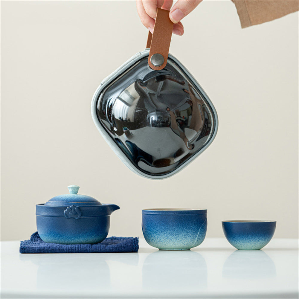 Lotus Pond Moonlight Travel Tea Set