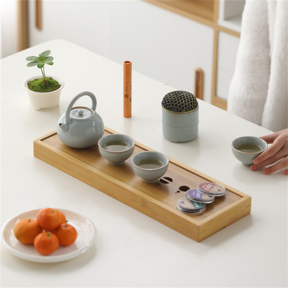 Quiet Ru Kiln Incense Tea Set