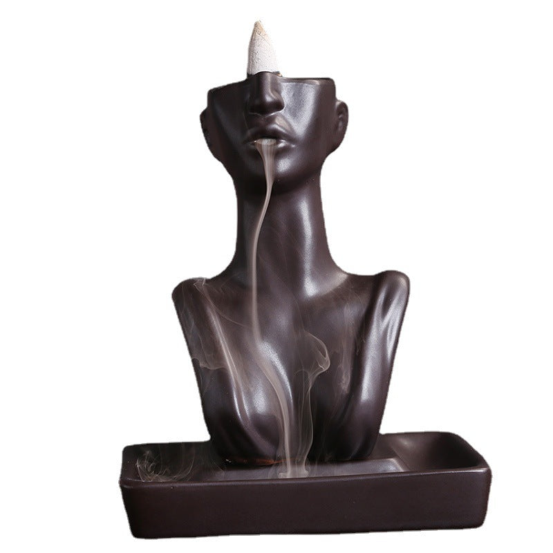 Beauty Statue Backflow Incense Burner