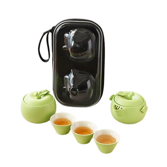 Safe Voyage Green Apple Travel Tea Set