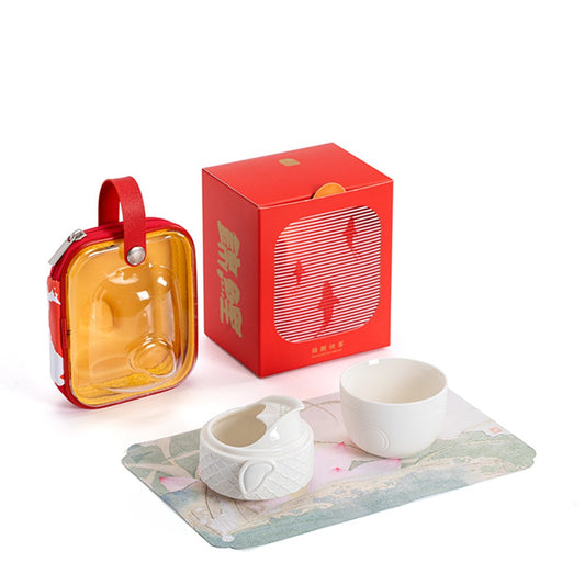 Koi Carp Solo Travel Tea Set