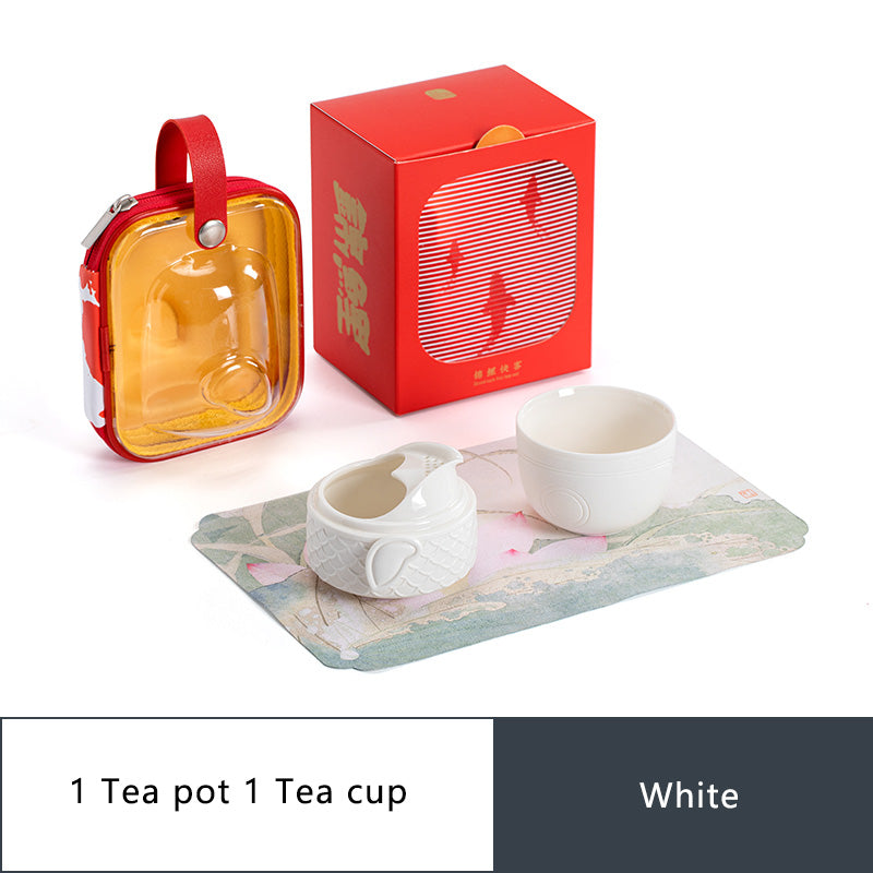 Koi Carp Solo Travel Tea Set
