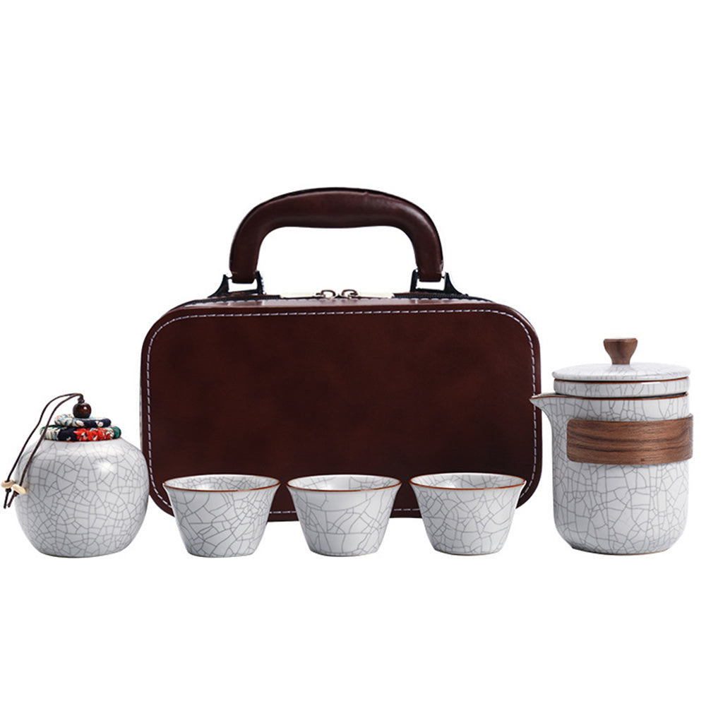 Ru Kiln Simple Home Travel Tea Set
