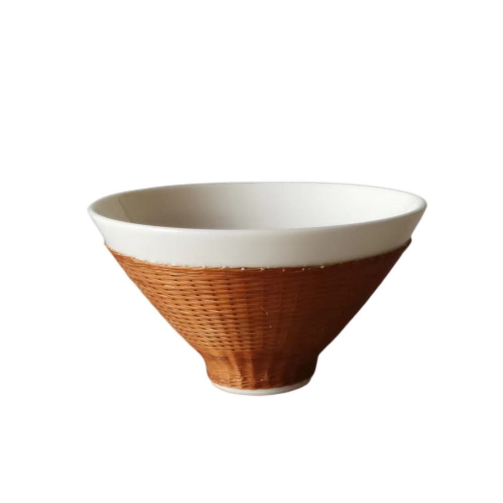 Bamboo Buckles Porcelain Tea Cup