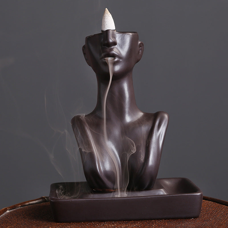 Beauty Statue Backflow Incense Burner