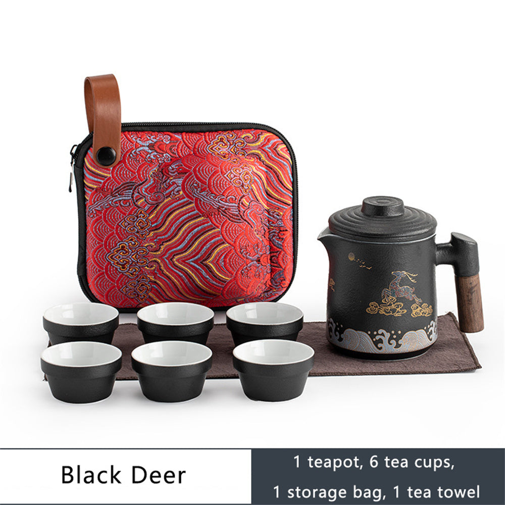 Lucky Elk Travel Tea Set