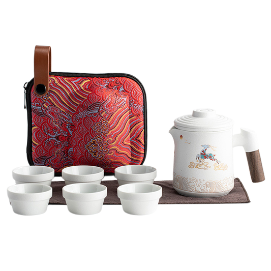 Lucky Elk Travel Tea Set