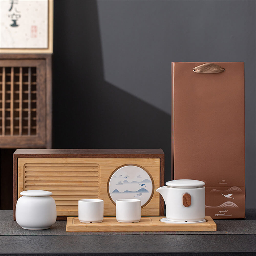 Landscape Travel Tea Set Gift Box