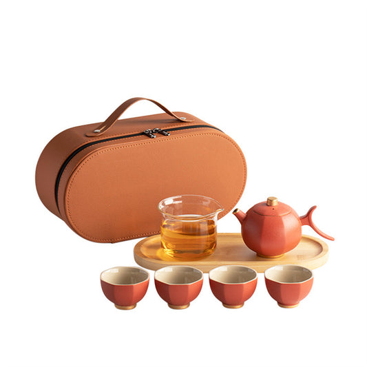 Palace Red Lantern Travel Tea Set