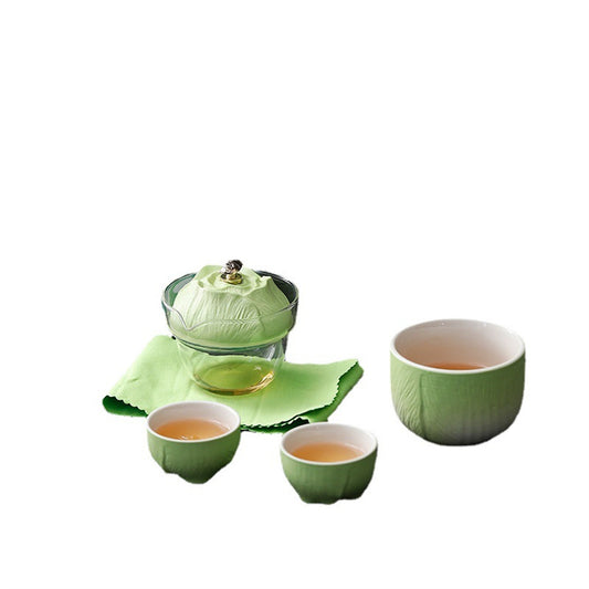 Cabbage Brings Good Lucky Travel Tea Set