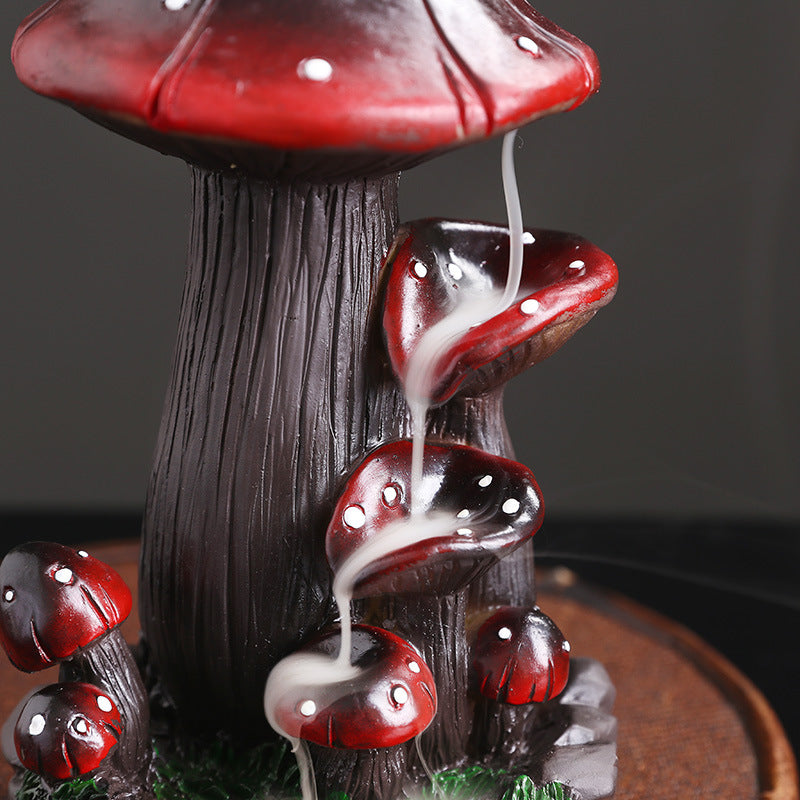 Mushroom Tree Backflow Incense Burner