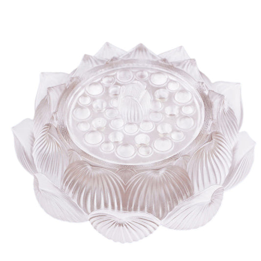 Coloured Glaze Lotus Flower Censer
