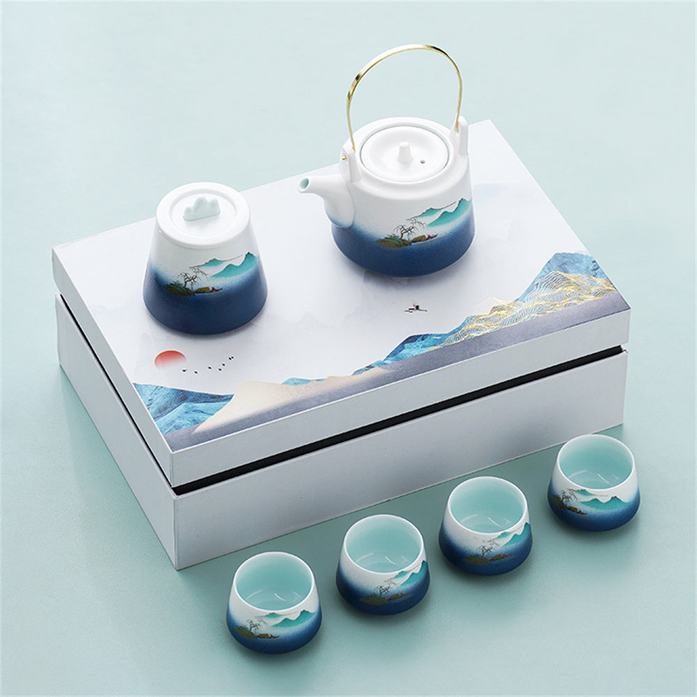 Landscape Beam Teapot Tea Set
