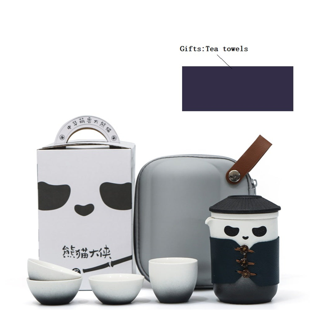 Panda Hero Travel Tea Set