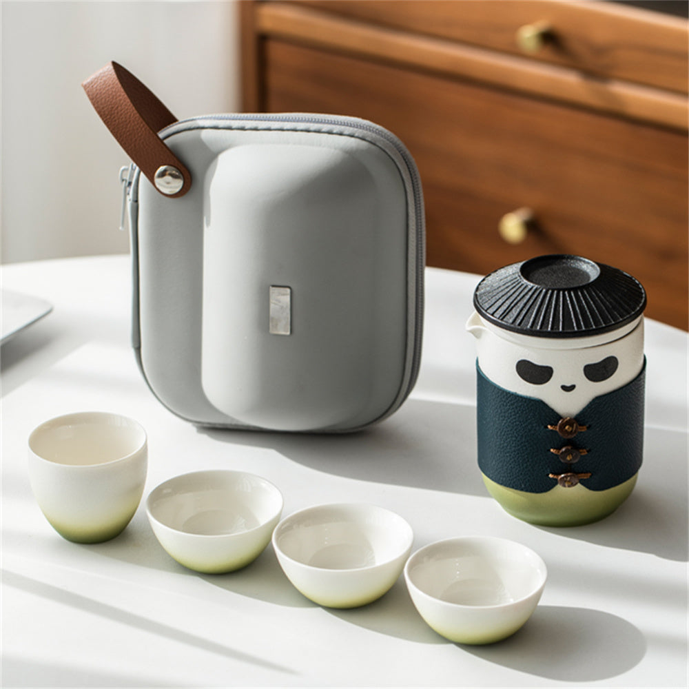 Panda Hero Travel Tea Set