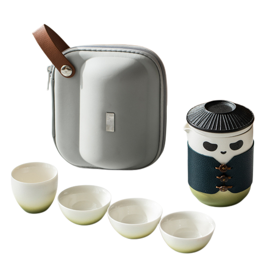 Panda Hero Travel Tea Set